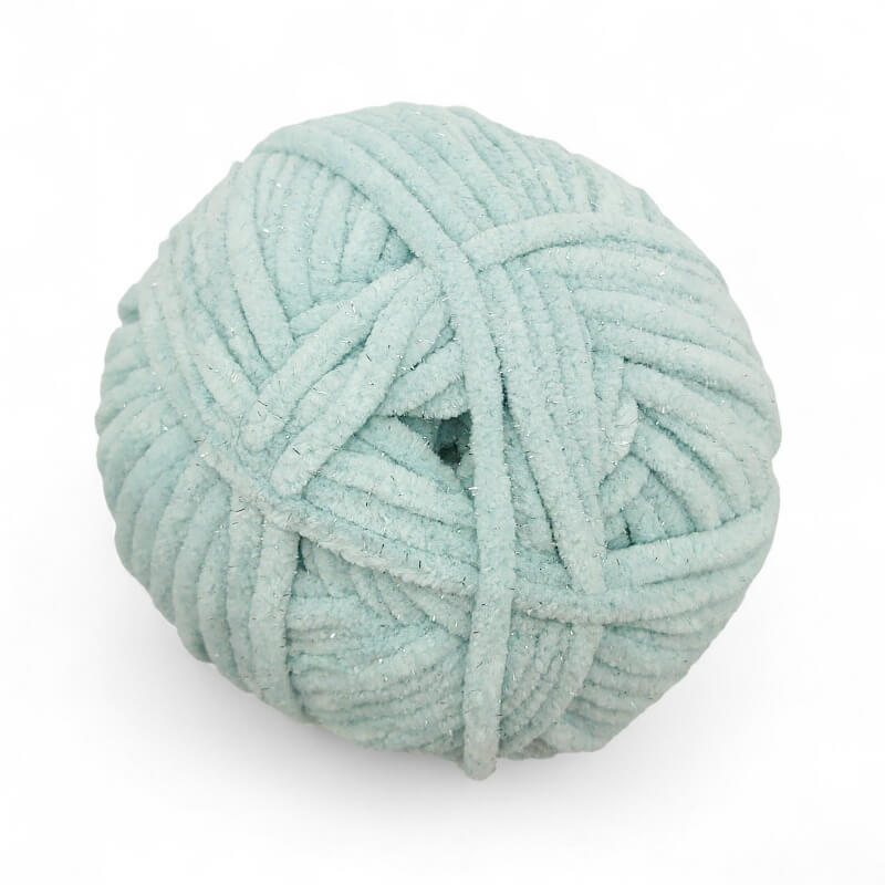 Pelote De Laine Chenille Beige Pailletée 100g | PINGOUIN