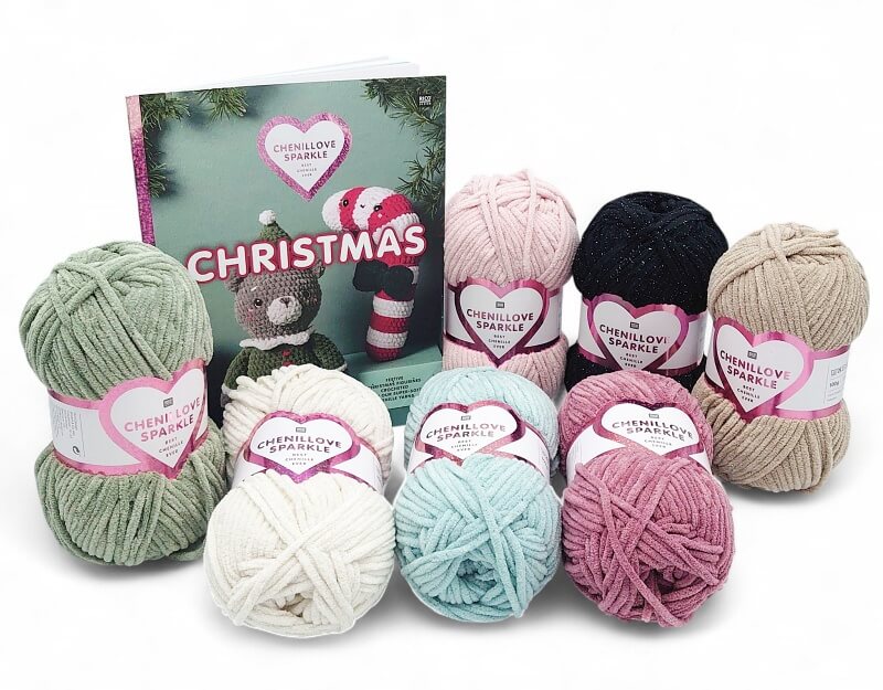 Image of Rico Chenillove Sparkle Aran 100g
