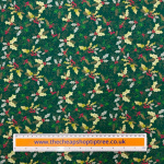 Holly and Poinsettia Quilting Cottons