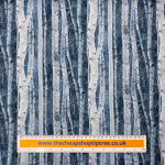 Moonlight Birch Tree Trunks Cotton