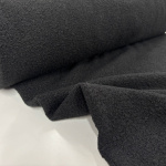 Black Boucle Polyester Woollen