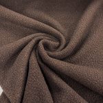 Brown Boucle Polyester Woollen