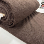Brown Boucle Polyester Woollen