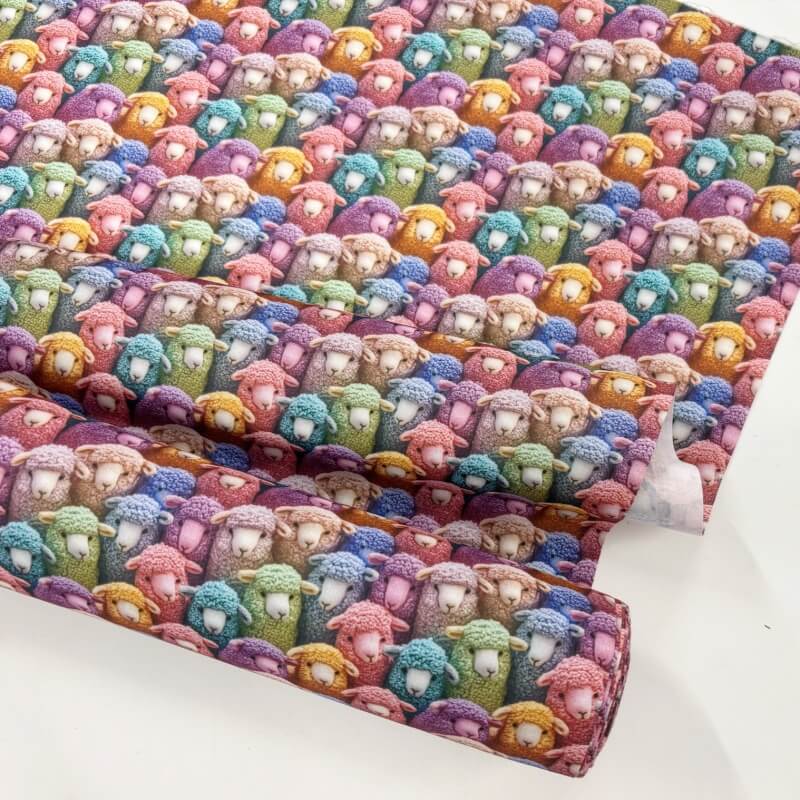 Image of Colourful Sheep Polycotton