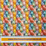 Colourful Fluffy Rabbits Polycotton