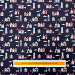 Happy Holidays Beach Huts Polycotton