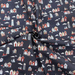 Happy Holidays Beach Huts Polycotton