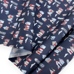 Happy Holidays Beach Huts Polycotton