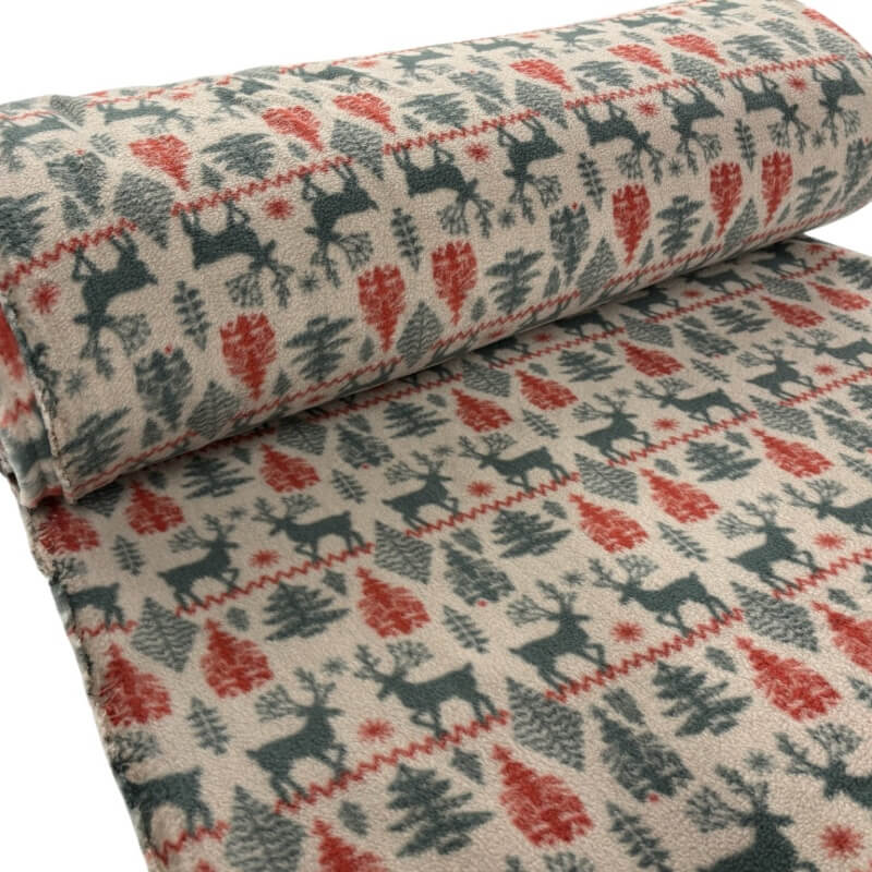 Image of Christmas Reindeer Polar Fleece