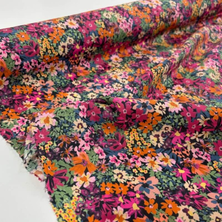 Cerise Garden Packed Cotton Lawn