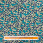 Turquoise and Purple Poppy and Daisy Cotton Lawn