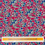 Pink and Purple Poppy and Daisy Cotton Lawn