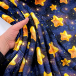 Night Sky Stars Cuddle Fleece