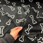 Bone Outlines Cuddle Fleece