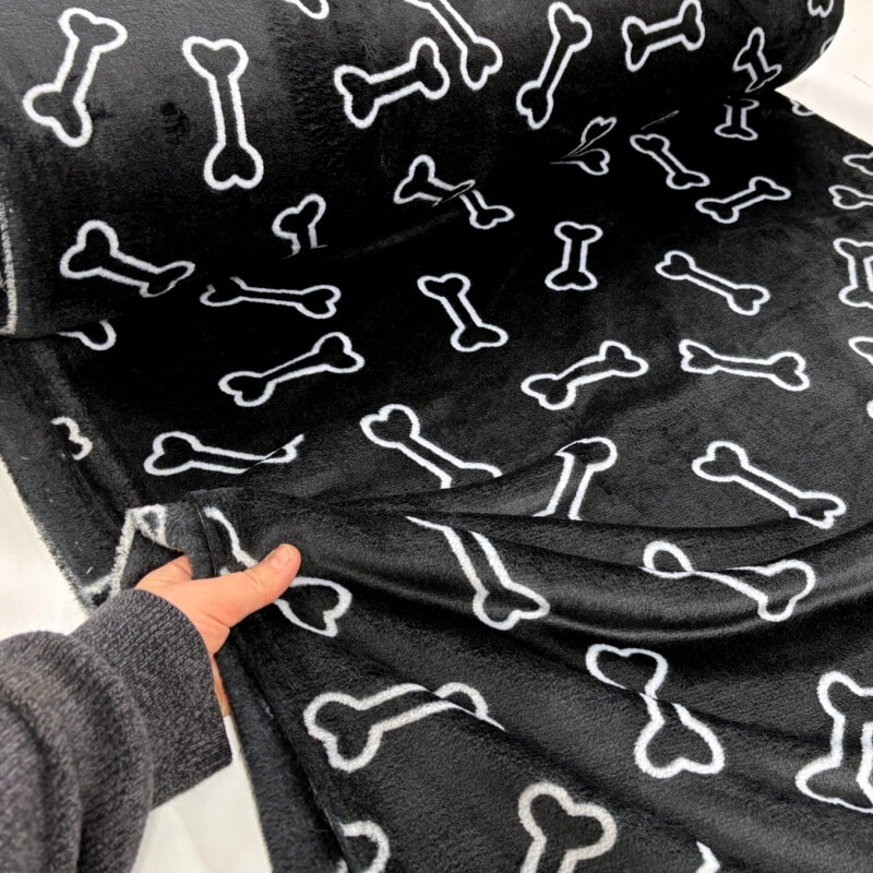 Image of Bone Outlines Cuddle Fleece
