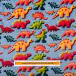 3D Dinosaurs Cuddle Fleece