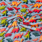 3D Dinosaurs Cuddle Fleece