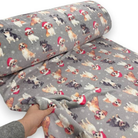Christmas Dogs Cuddle Fleece