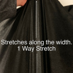 Black Stretch Velour