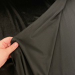 Black Stretch Velour