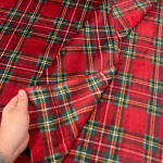 Willis Red Tartan Cuddle Fleece