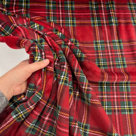 Willis Red Tartan Cuddle Fleece