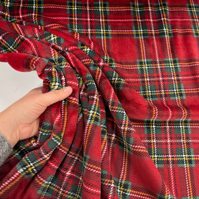 Image of Willis Red Tartan Cuddle Fleece