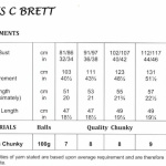 James C Brett Sweater Pattern JB1001