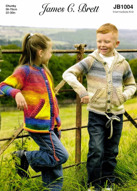 James C Brett Jackets Pattern JB1004