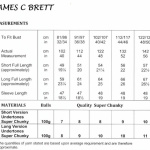 James C Brett Cardigans Pattern JB998