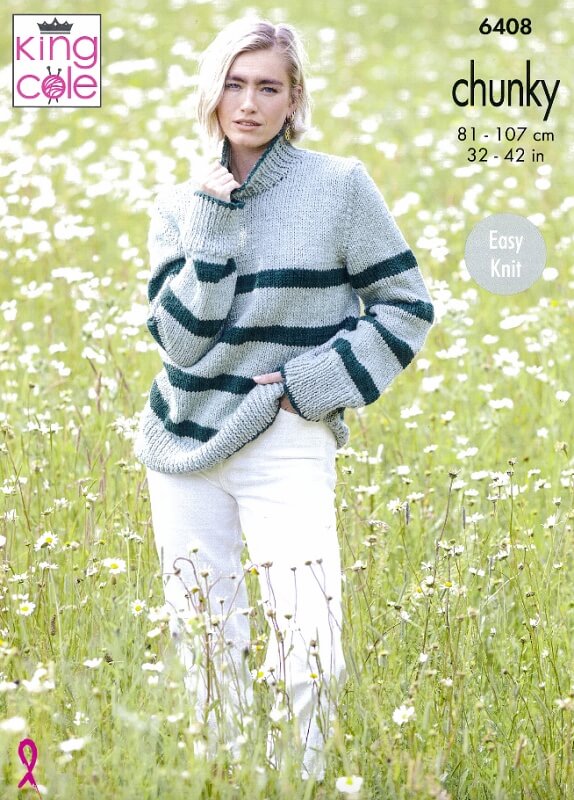 Image of King Cole Sweater and Tank Top Pattern 6408
