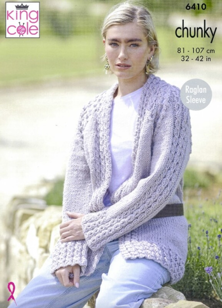 King Cole Cardigans Pattern 6410
