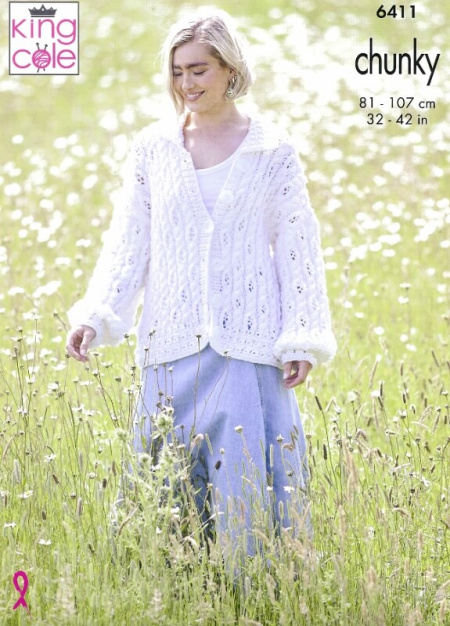 King Cole Sweater and Cardigan Pattern 6411