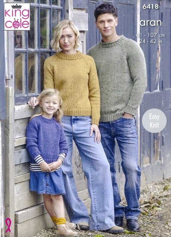 Image of King Cole Sweaters Pattern 6418