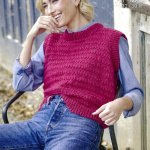 King Cole Ladies V and Round Neck Tanks Pattern 6423