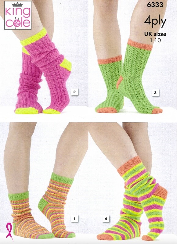 Image of King Cole Socks Pattern 6333