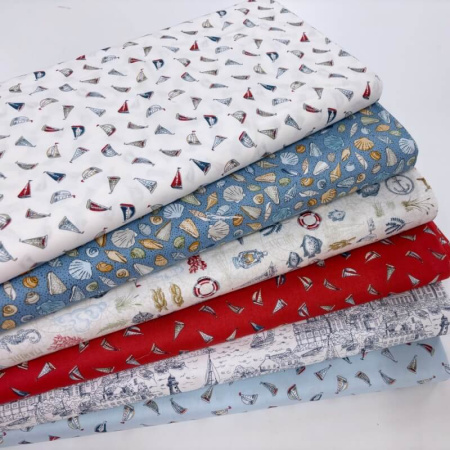 High Tide Quilting Cottons by Makower