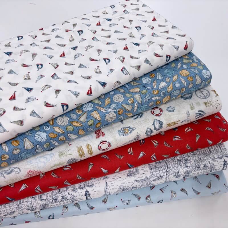 Image of High Tide Quilting Cottons by Makower