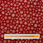 Santa's Tree Farm Snowflakes Quilting Cotton