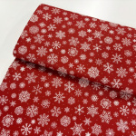 Santa's Tree Farm Snowflakes Quilting Cotton