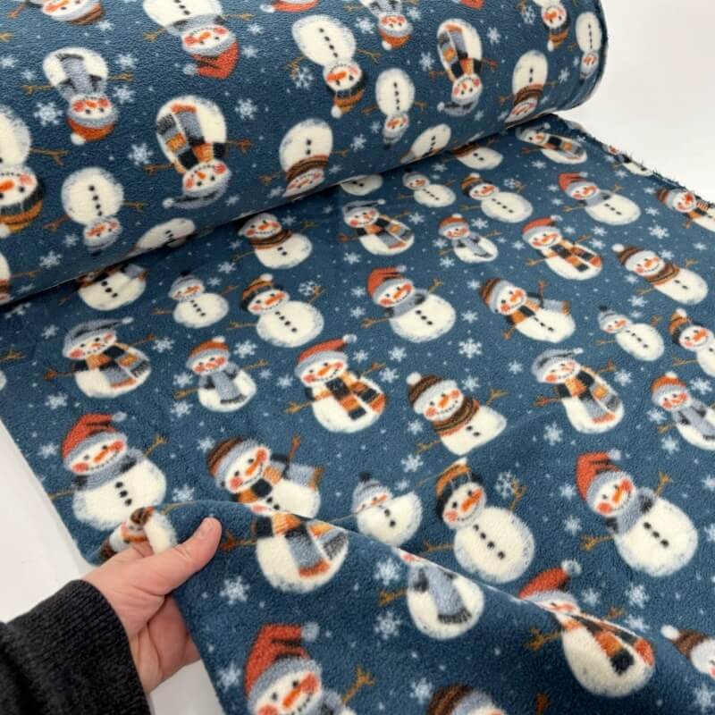 Image of Christmas Snowman Polar Fleece