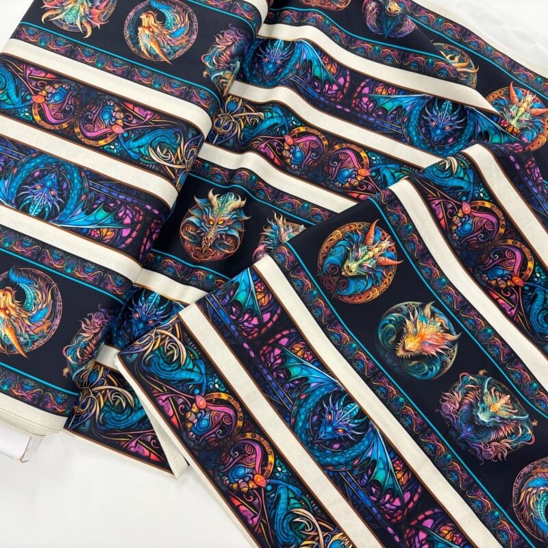 Image of Dragon Song Stripe Cotton