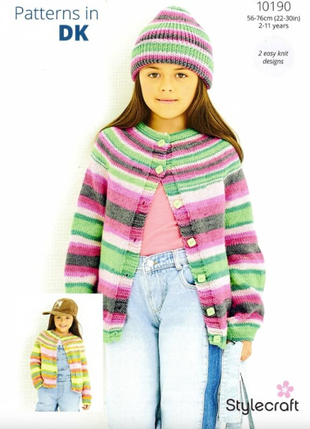 Stylecraft Cardigans Pattern 10190