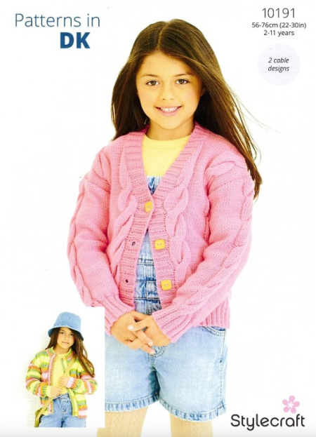 Stylecraft Cardigans Pattern 10191