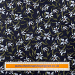Blue Lilies Viscose Challis