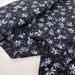 Blue Lilies Viscose Challis