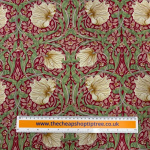 William Morris Pimpernel Red Viscose Challis