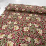 William Morris Pimpernel Red Viscose Challis