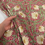 William Morris Pimpernel Red Viscose Challis