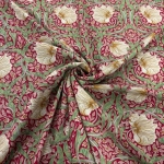 William Morris Pimpernel Red Viscose Challis